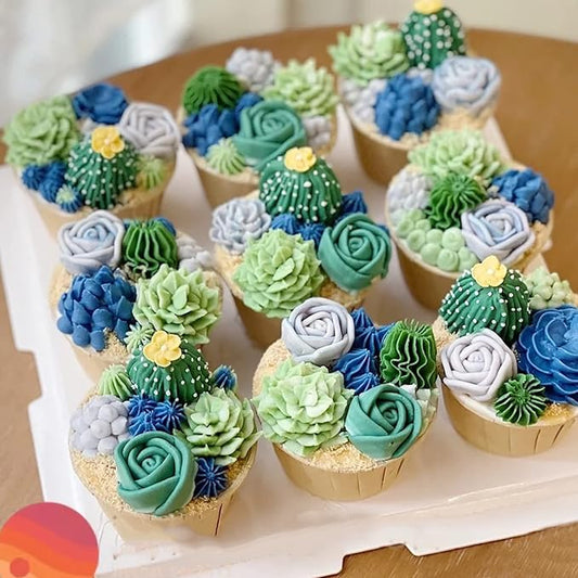 Succulent Fondant Molds, Tropical Plant Cake Decorating Mold for Baking Candy Chocolate Mousse Biscuit Dough Flower Paste Massecuite Sugar Craft Clay Resin