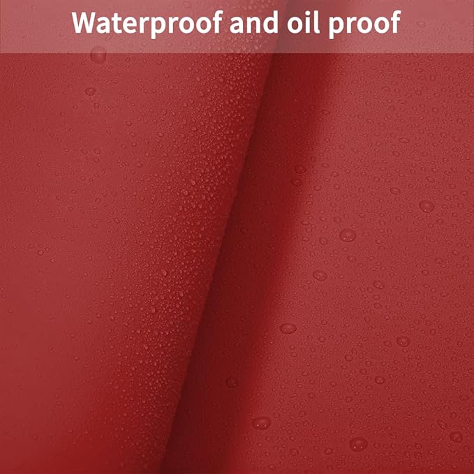 Dining Table Cover Protector for Dining Room Table - Can Be Used On Both Sides Waterproof and Easy to Clean Good Flatness Used for Dining Table(Black+Wine Red 44x78)
