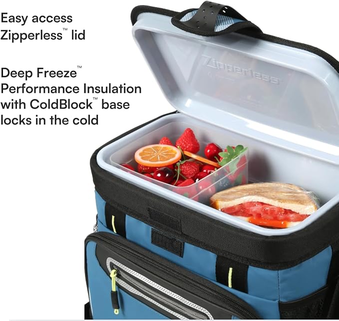 Titan by Arctic Zone Deep Freeze Cooler - Zipperless Hardbody Cooler - Deep Freeze Insulation, HardBody Liner, and SmartShelf