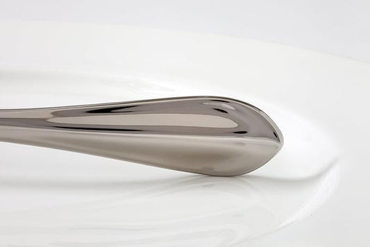 Fortessa Forge 18/10 Stainless Steel Flatware Slotted Spoon, 10-Inch