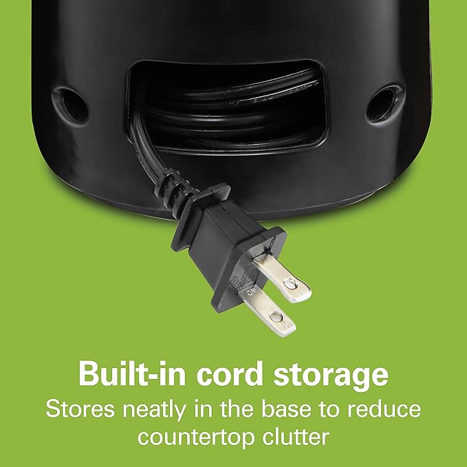 Hamilton Beach Smooth Touch Electric Can Opener With Easy Push Down Lever | Opens All Standard, Extra-Tall & Pop-Top Cans | Includes Bottle Opening Accessory | Built-In Knife Sharpener | Black | 76608