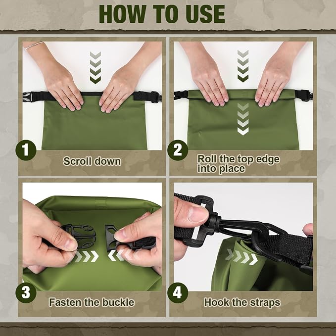Foilswirl 1 Set Bear Food Bag for Camping Ultralight Food Hanging System Includes Waterproof Bear Bag, Nylon Ropes, Hooks for Camping Backpacking