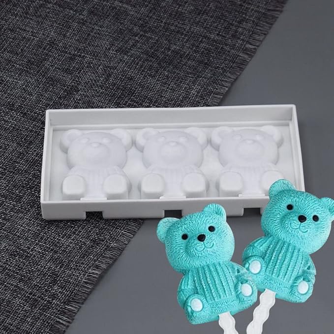 Surakey Ice Cream Silicone Mold Popsicle Silicone Mold Soft and Smooth Mould for DIY Homemade Ice-Lolly Ice Cream Ice Candy Cake Pop Maker Mold Non-Stick & Easy Release, Type 16