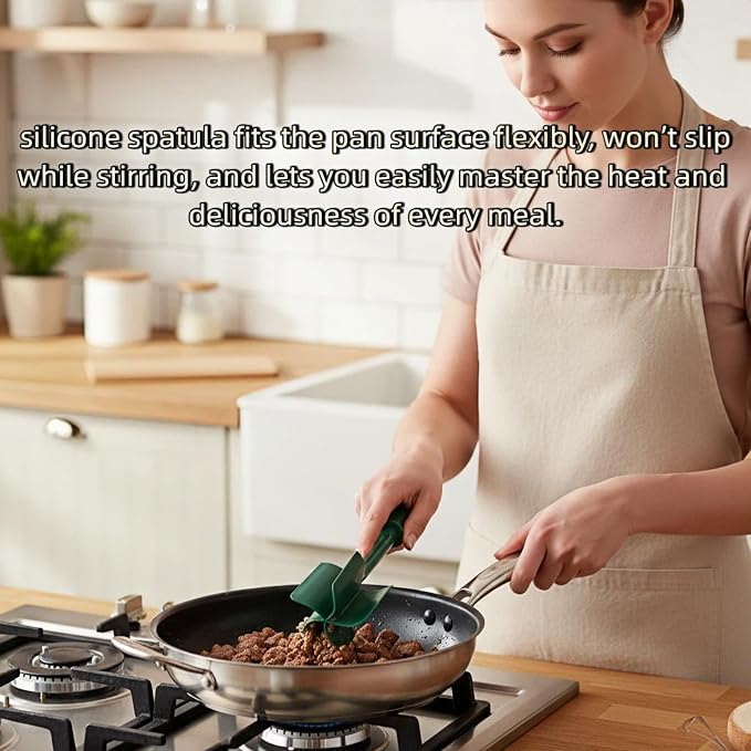 Meat Chopper, Hamburger Grinder, Premium Heat Resistant Masher for Ground Beef, Burger Grinder, Potato Masher, Nylon Potato Mix Tool, Safe, Non-Stick, Mix and Chop Kitchen Tool - Black