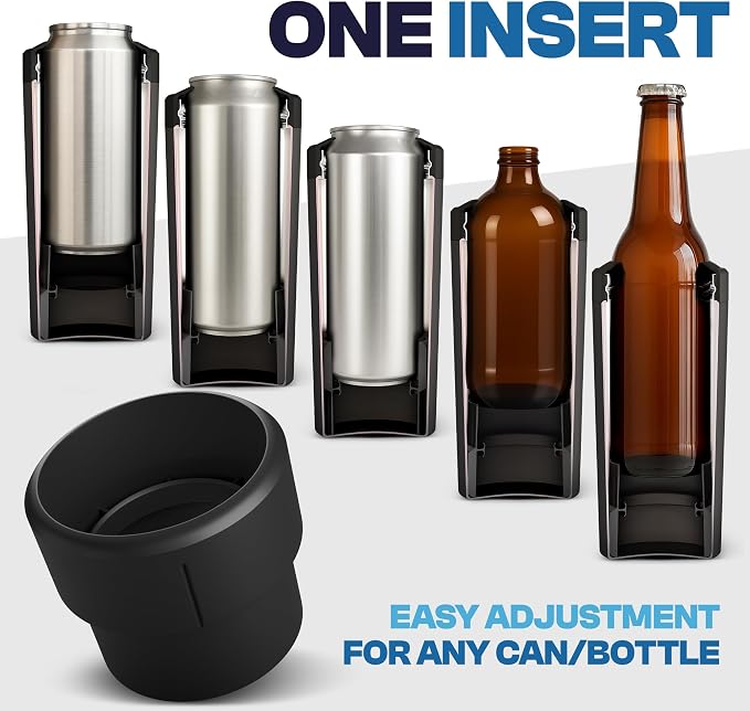 Frost Buddy XL Can Cooler - Fits 12-24 oz Cans (Vanilla Ice Cream) | Keeps drinks chilled 12+ hrs | No sweat, no condensation | Fits slim & standard cans | Durable, portable design