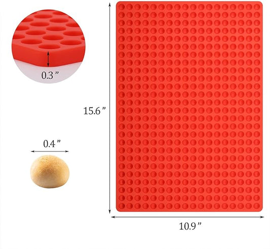 2 Pcs Mini Round Silicone Molds, 468 Cavity Semi Sphere Molds for Homemade Chocolate Chips, Candy, Baking, Wax Melts Beads, Ice Balls, Dog Training Treats