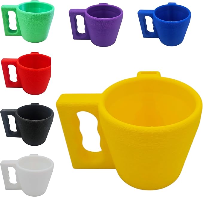 Ice Cream Pint Holder – Fits Standard Pints – Dual Spoon Sockets – Keeps Hands Warm – Fun Unique Designs with Vibrant Colors – Reusable Ice Cream Sleeve - Ramen Noodle Holder (Yellow)