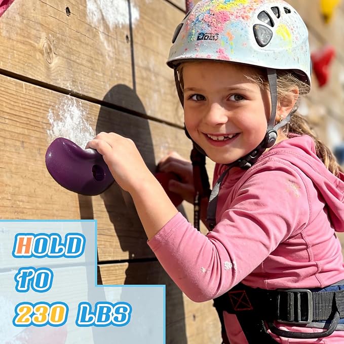 20 PCS Rock Climbing Wall for Kids,Rock Wall Climbing Holds,Adults Climbing Wall Grip Kits Holds Up to 230 lbs for Outdoor Indoor Home Playground Climbing Wall Holds