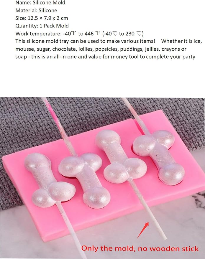 1 Pcs Funny Shape Silicone Mold for Birthday Single Party Baking Pan Handmade DIY Mousse Chocolate Fondant Soap Cake Ice Cube Mould Tool Novelty Cake Pans Set Kit H9-9