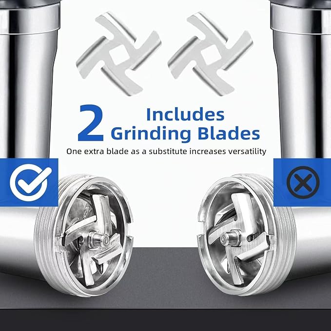 Sinyder 3000W Electric Meat Grinder 304 Stainless Steel Heavy Duty Mincer | Pure Copper Motor, Metal Gears, Dishwasher-Safe 304 Stainless Steel, 2 Blades & 3 Plates, Sausage Stuffer Tubes & Kubbe Kit