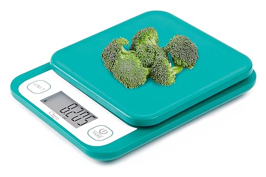 Ozeri® Garden and Kitchen Scale II with 420 Variable Graduation Technology® | Measures most delicate garden herbs and greens at 0.1 g for ingredients under 420 grams and 0.5 g for items over 420 grams