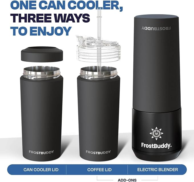 Frost Buddy XL Can Cooler - Fits 12/16/20/24 oz Cans & Bottles (Nebula) | Keeps drinks chilled 12+ hrs | No sweat, no condensation | Fits slim & standard cans | Durable, portable design