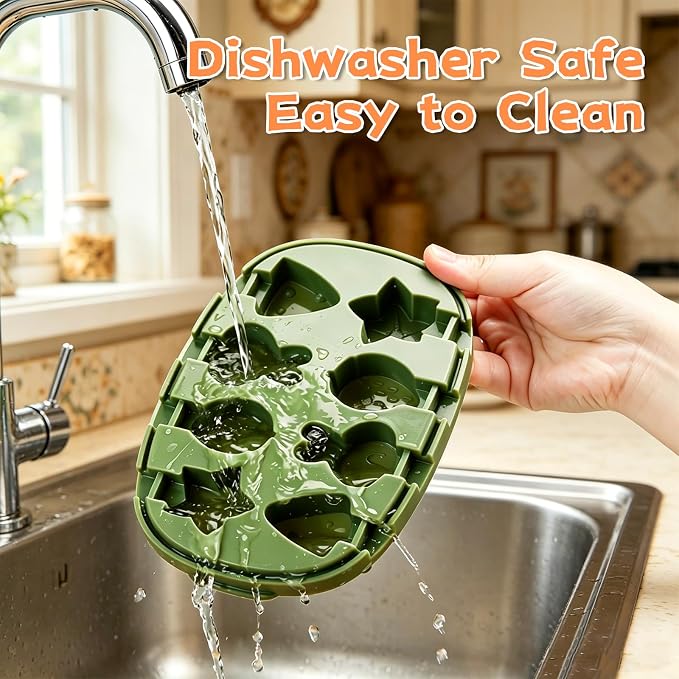 Crocodile Popsicle Molds for Kids & Toddlers – Fun Mini Silicone Ice Pop Maker, BPA Free, Animal Ice Cream Mold Set (Green-crocodile(8 pieces))