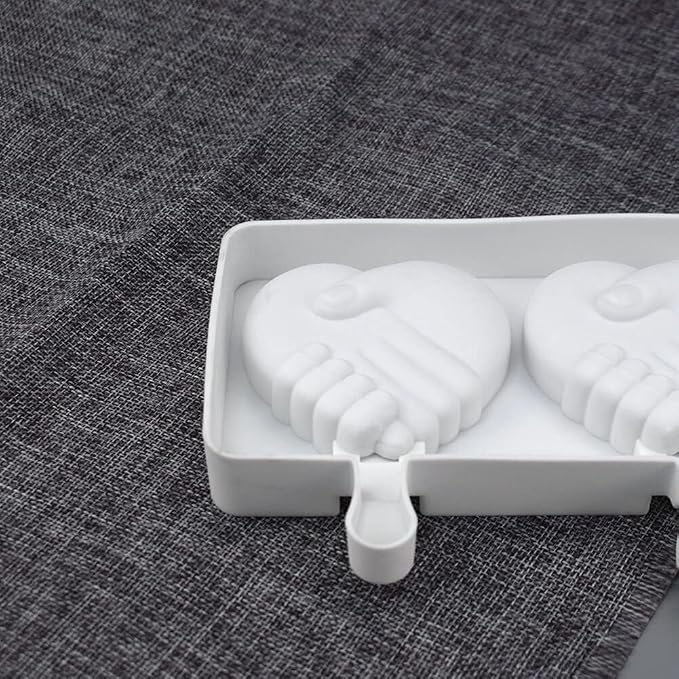 1 Pack Cute Heart Shape Popsicle Molds Silicone Ice Pop Molds 3 Cavities Popsicle Molds for Kids Adults Ice Cream Mold Cakesicles Mould DIY Popsicle Maker Homemade Popsicle Silicone Molds Q