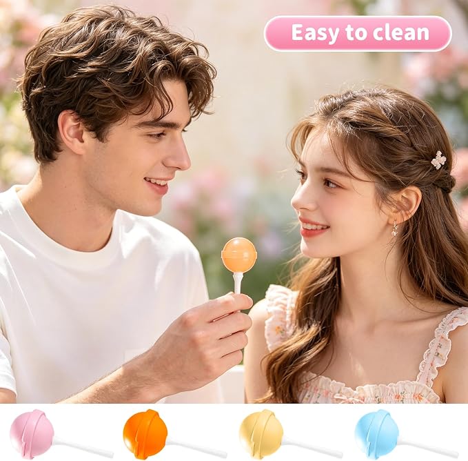 Silicone Lollipop Ice Cream Maker, 2026 New Homemade Popsicle Molds, DIY Popsicle Maker, Lollipop Ice Cream Mold, Reusable Popsicle Molds （4pcs）