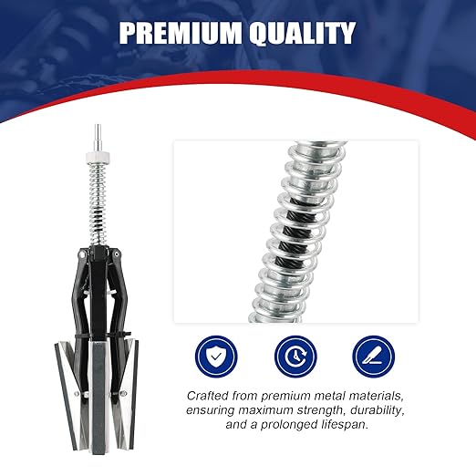 Engine Cylinder Hone Adjustable Deglazer Set for Grinding Holes from 2" to 7" in Diameter, Adjustable Brake Piston Honing Tools with Extra 3-Piece 4" Long Stones 220 Grit (4")