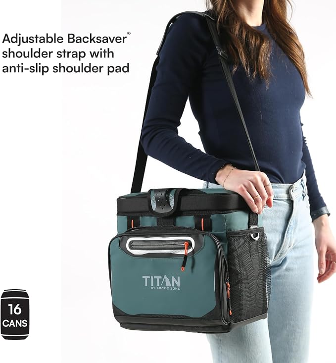 Titan by Arctic Zone Deep Freeze Cooler - Zipperless Hardbody Cooler - Deep Freeze Insulation, HardBody Liner, and SmartShelf