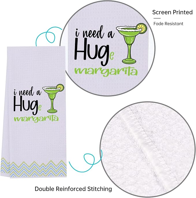 LXOMILL Margarita Gifts, Funny Kitchen Towels, Cinco De Mayo Decor
