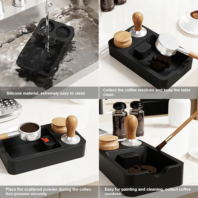 Espresso Tamping Mat, Knock box | Coffee Tamper Mat, Espresso Tamping Station