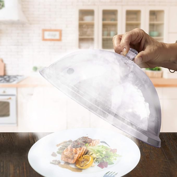 12 Inch Smoking Gun Plastic Dome for Plates, Glasses, Bowls, Smoke Infuser Cloche, Smoke Infuser Accessory Lid