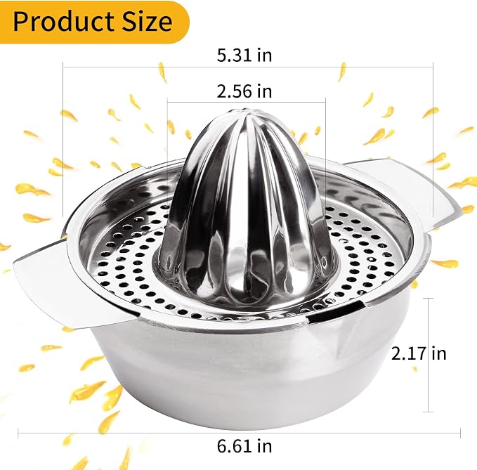 Stainless Steel Fruit Lemon Juicer,Manual Juicers Fruit Hand Squeezer For Kitchen Tool