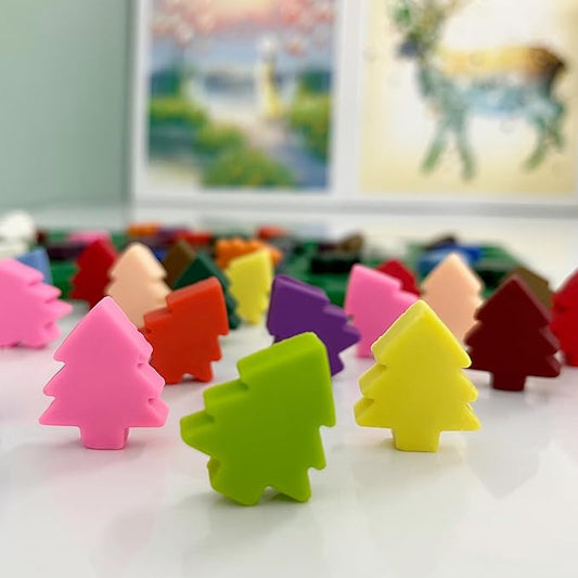 Christmas Tree Silicone Molds with Scraper - Premium Silicone Candy Mold for Festive Treats and Decorations