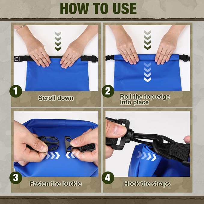 Foilswirl 1 Set Bear Food Bag for Camping Ultralight Food Hanging System Includes Waterproof Bear Bag, Nylon Ropes, Hooks for Camping Backpacking
