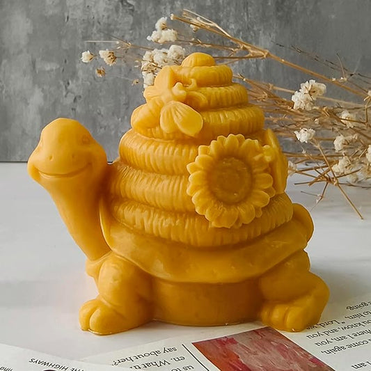 Turtle Soap Mold - Honeycomb Animal Mold for Candle Making and Home Decor - 3D Silicone Casting Mold