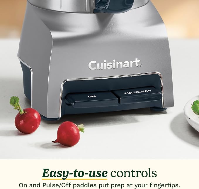 Cuisinart 5‑Cup Chop & Shred Food Processor, Compact Food Chopper, Easy‑Store Design, Silver FP-5