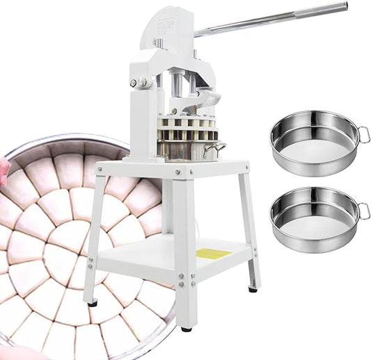 INTSUPERMAI Manual Dough Divider Rounder 36pcs Commercial Dough Cutter DIvider Cutting Machine Hydraulic Hand Press Dough Equal Divider Maker Lump Spacer Bakery for Bread