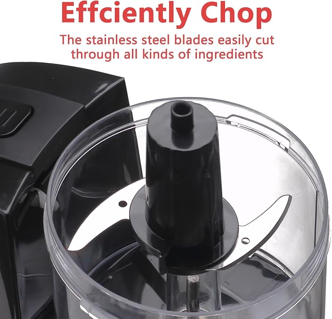 Liebe&Lecker Mini Food Processor 1.5 Cup Small Chopper Electric Mincer | Vegetable Chopper For Onions Garlic Meat Food, Chopper Container For Dicing, Mincing & Puree, Dishwasher Safe Compact Size