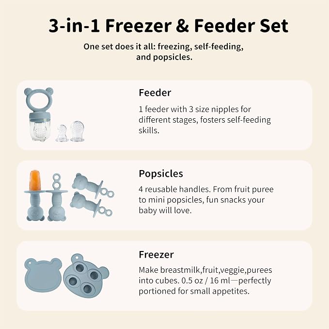 Popsicle Mold Set Pieces Homemade Silicone Popsicle Maker Easy Release Ice Cream Molds Reusable (ether)