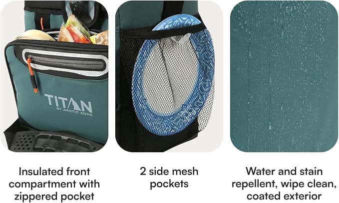 Titan by Arctic Zone Deep Freeze Cooler - Zipperless Hardbody Cooler - Deep Freeze Insulation, HardBody Liner, and SmartShelf