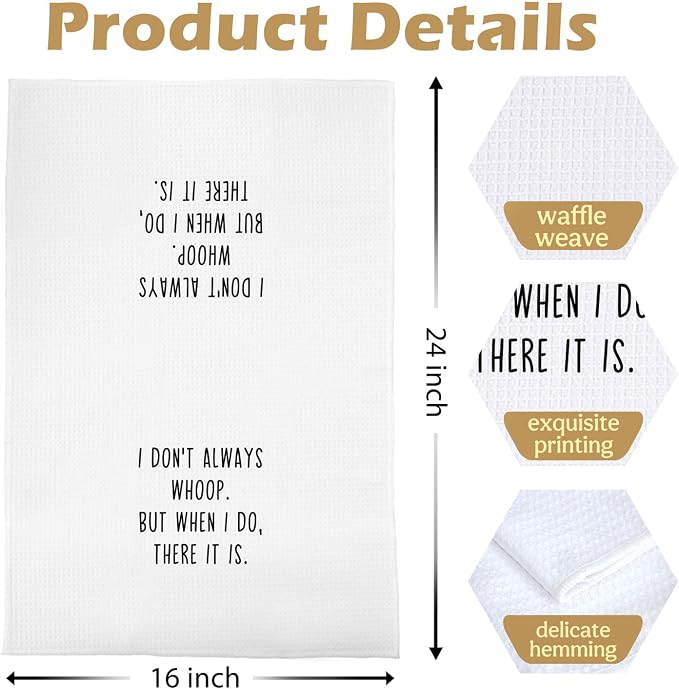 Funny Gifts Kitchen Decor - Humor Coworker Gift Waffle Dish Towels for Kitchen, Novelty Friendship Hand Towels, Farewell Gifts for Coworkers Tea Towel, 16x24 Inches