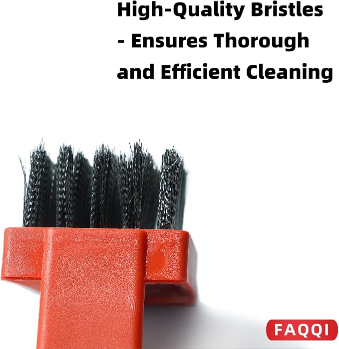 Steel Wire Brush for Cast Iron Skillet with Ergonomic Handle | Heavy-Duty Steel Bristles, 7 in Tall, For Stubborn Residue On Cast Iron Pans, Skillets And Griddles