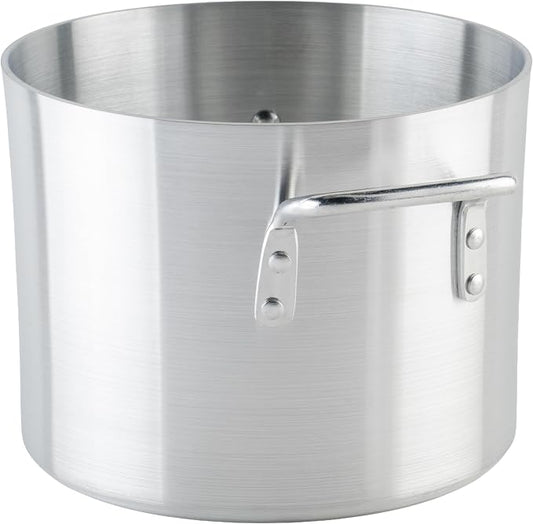 Winco 8 qt Elemental, Aluminum Stock Pot | Great for Stocks, Soups, Pasta and Batch Cooking