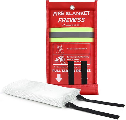 Emergency Fire Blanket, Flame Retardant Fire Blankets Emergency for Home, Kitchen, Car, Office, Grill (Fiberglass-1pack)