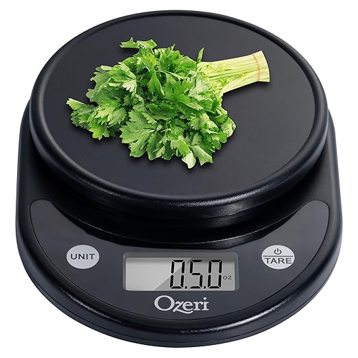 Ozeri® Pronto® Kitchen and Food Scale with Variable Graduation Technology® | Recognized by experts -- Winner of awards from the Food Network, The New York Times’ Wirecutter, CNN Underscored, and others.