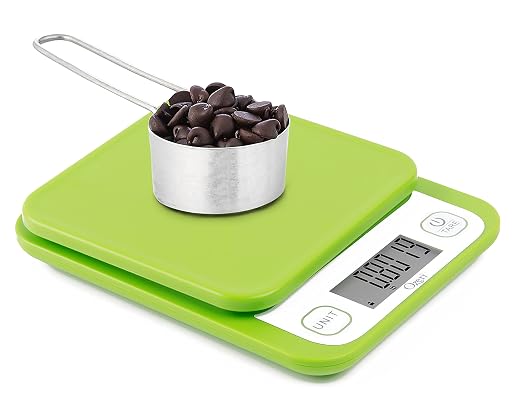Ozeri® Garden and Kitchen Scale II with 420 Variable Graduation Technology® | Measures most delicate garden herbs and greens at 0.1 g for ingredients under 420 grams and 0.5 g for items over 420 grams