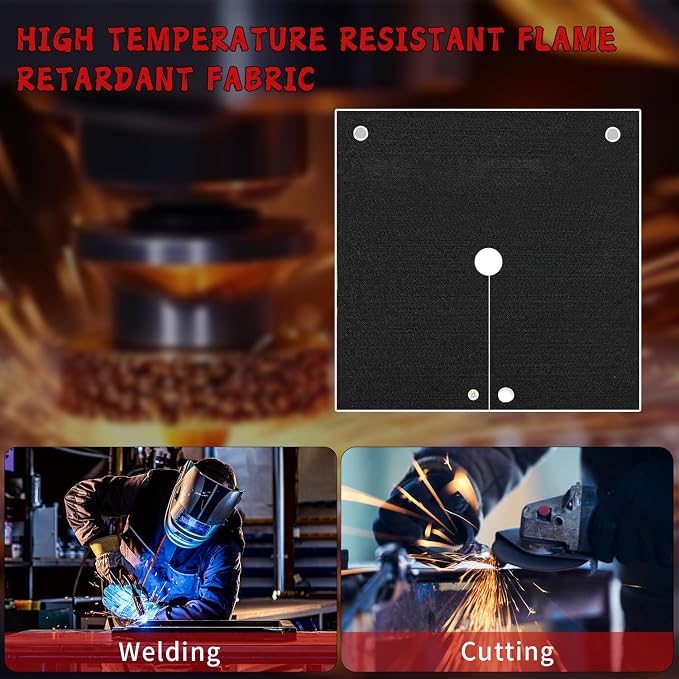kaidun 20'' x 20'' Welding Blanket Fireproof, Soldering Blanket, 2 Pack | Easy to Hang, Welding Blanket, Welding Pad, HVAC Tools, Torch Flame Protector, Heat Shield Mat, for Pipe Plumbing Brazing