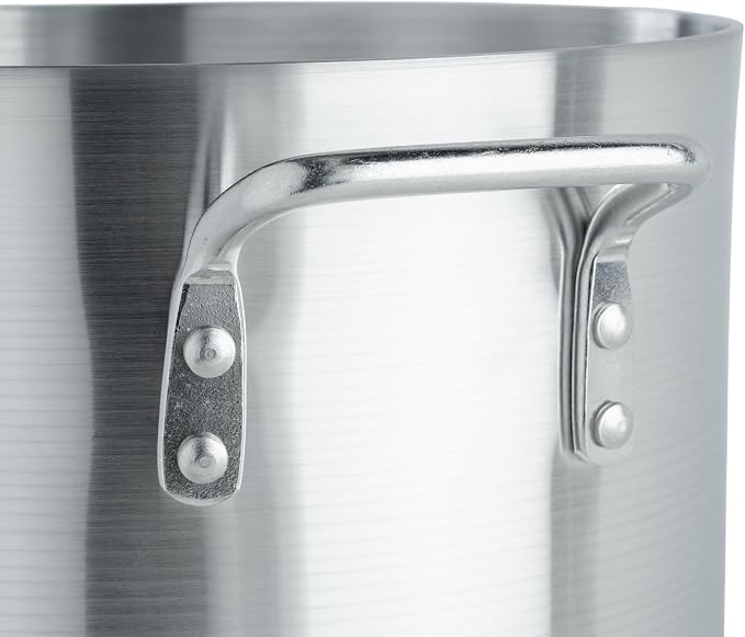 Winco 16 qt Elemental, Aluminum Stock Pot | Great for Stocks, Soups, Pasta and Batch Cooking