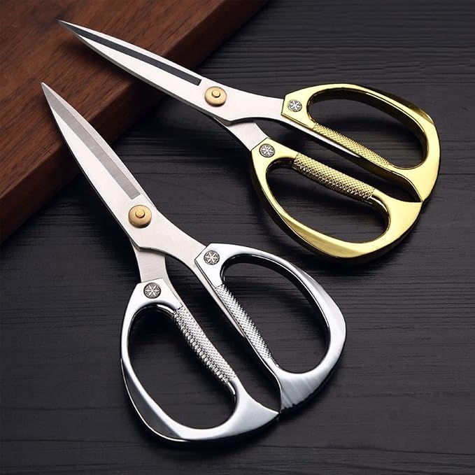 TONMA Kitchen Scissors All-Purpose, Made in Japan, Stainless Steel, TKM-4 | Japanese Heavy-Duty Kitchen Shears with Ergonomic Handle for Herbs, Chicken, Food, Garden, Office, Craft, Effortless Cutting