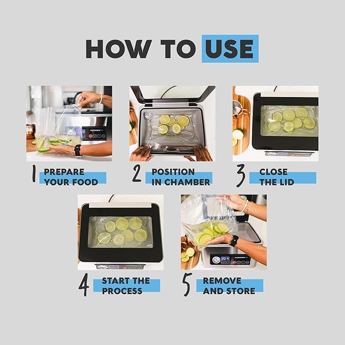 Avid Armor Chamber Vacuum Sealer Machine USV20 Ultra Series for Wet Foods, Meat Vacuum Packing Machine, Compact with 11.5-Inch Vaccum Sealer Bar