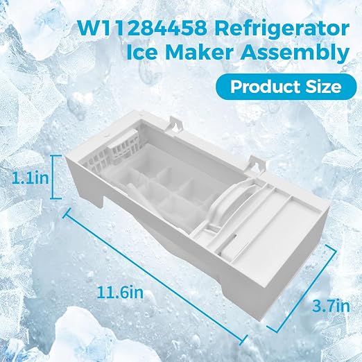 W11284458 W11088559 Ice Maker Parts, Replace for Whirlpool Refrigerators | Compatible with AP6809232 EAP12584610 PS12584610 and 4961086; Made From Food-Grade Materials for Safe Use