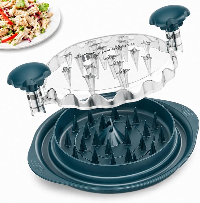 AveFare 11Inch Large Chicken Shredder Tool Twist - Meat Shredder twist | Visible Chicken Breast Shredder, Ergonomic Handle, Strong Anti-Slip Strip, BPA Free, Kitchen Gadgets for Pork Beef Chicken