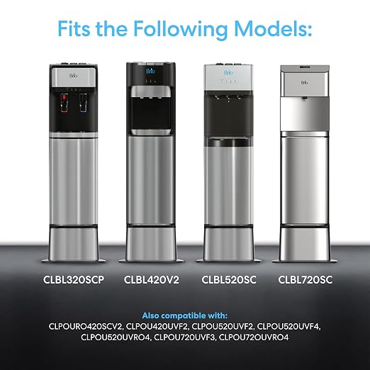 Brio Water Cooler Base for Brio 320, 420, 520 and Moderna 720 Series | Adds 9.5" height to your exisiting water dispenser machine | matching Stainless Steel