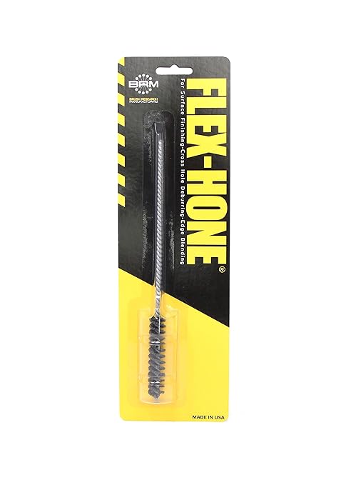 Brush Research BC10M12 FLEX-HONE®, 0.394" (10mm) Diameter, 120 Grit, Silicon Carbide, For Mild Steel, Stainless Steel, Cast Iron and Softer Ferrous Materials