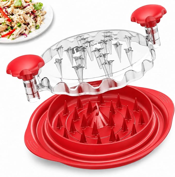 AveFare 11Inch Large Chicken Shredder Tool Twist - Meat Shredder twist | Visible Chicken Breast Shredder, Ergonomic Handle, Strong Anti-Slip Strip, BPA Free, Kitchen Gadgets for Pork Beef Chicken