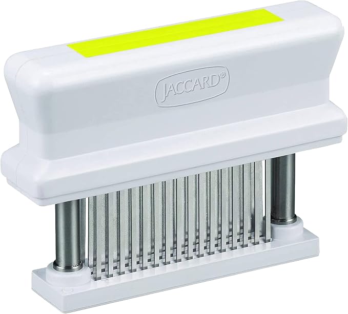 Jaccard 200348T, 48 Blade Durable Meat Tenderizer with Stainless Steel Razor Sharp Needle, Cooking Gadget for Tenderizing Chicken, Beef, Pork, Veal, BBQ, Yellow