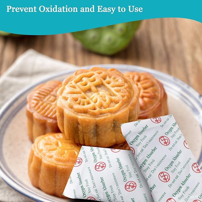 VacYaYa 2000CC(30-Pack) Food Grade Oxygen Absorbers Packets for Home Made Jerky and Long Term Food Storage, Stored in Vacuum Bag and 3 Times Oxygen Absorption Capacity